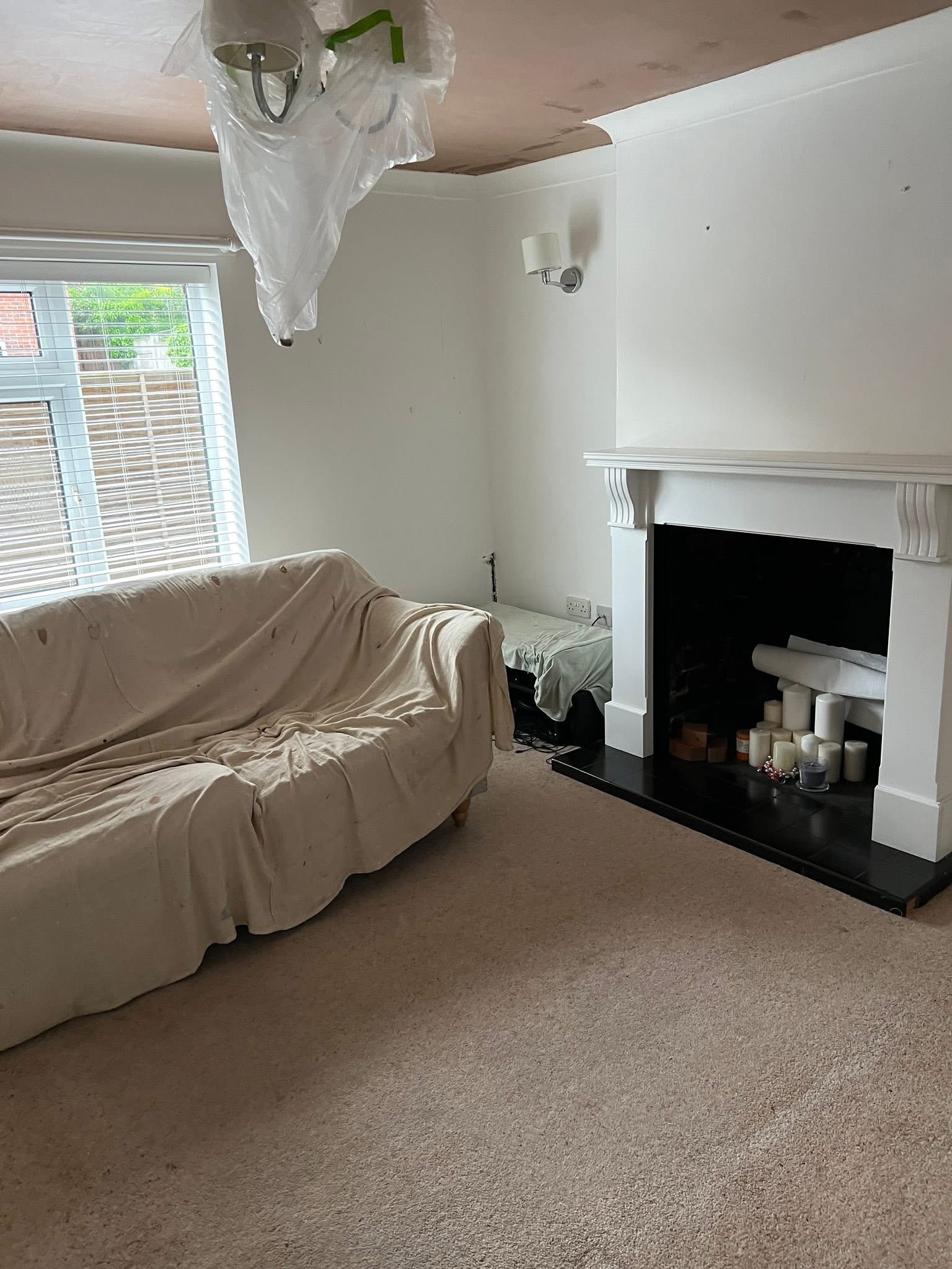 Interior plastering job